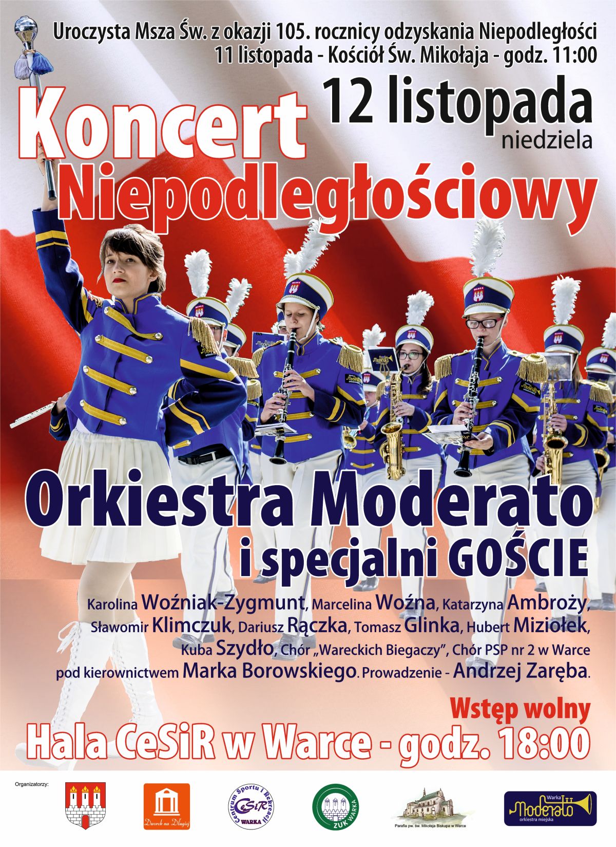 Warka zaprasza na Koncert Niepodległościowy 