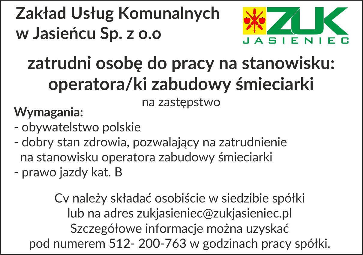 ZIK OGŁOSZENIE